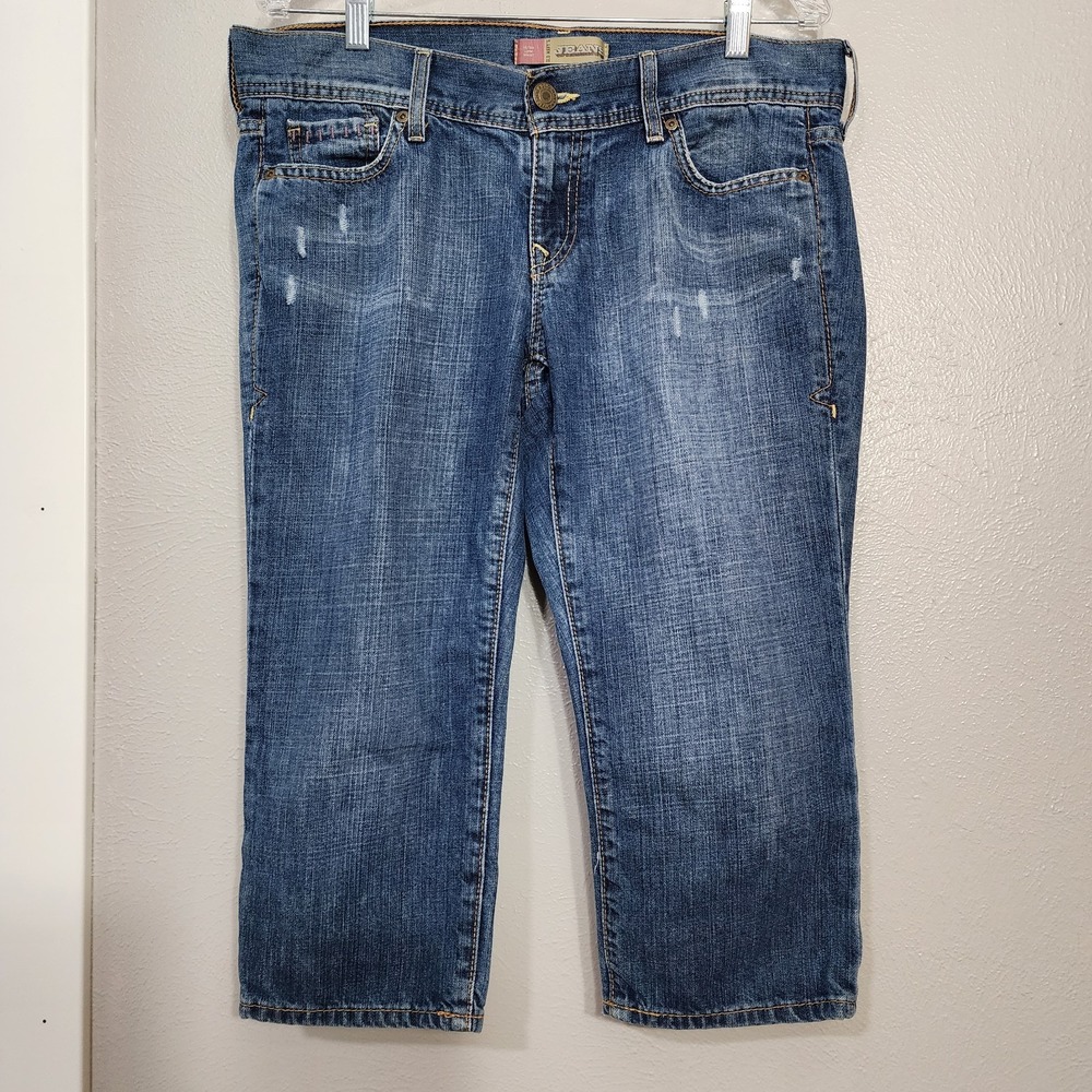 Old Navy Jean's Capri Women's Size 10 Distressed‎